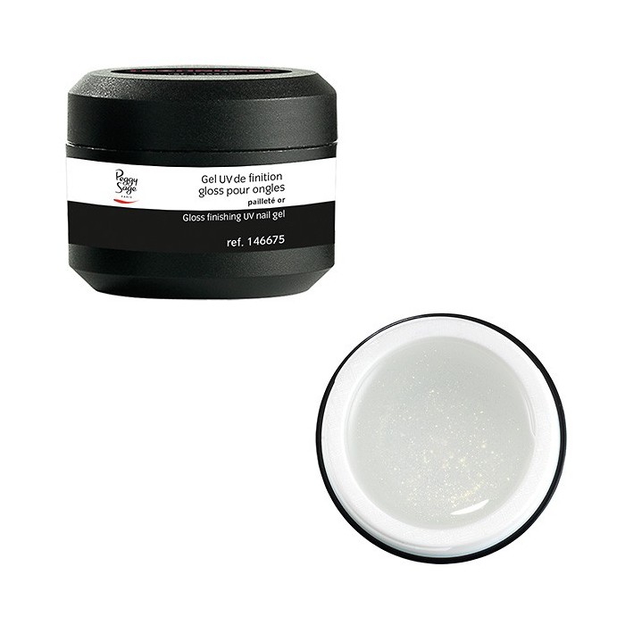 GEL UV DE FINITION PAILLETE OR