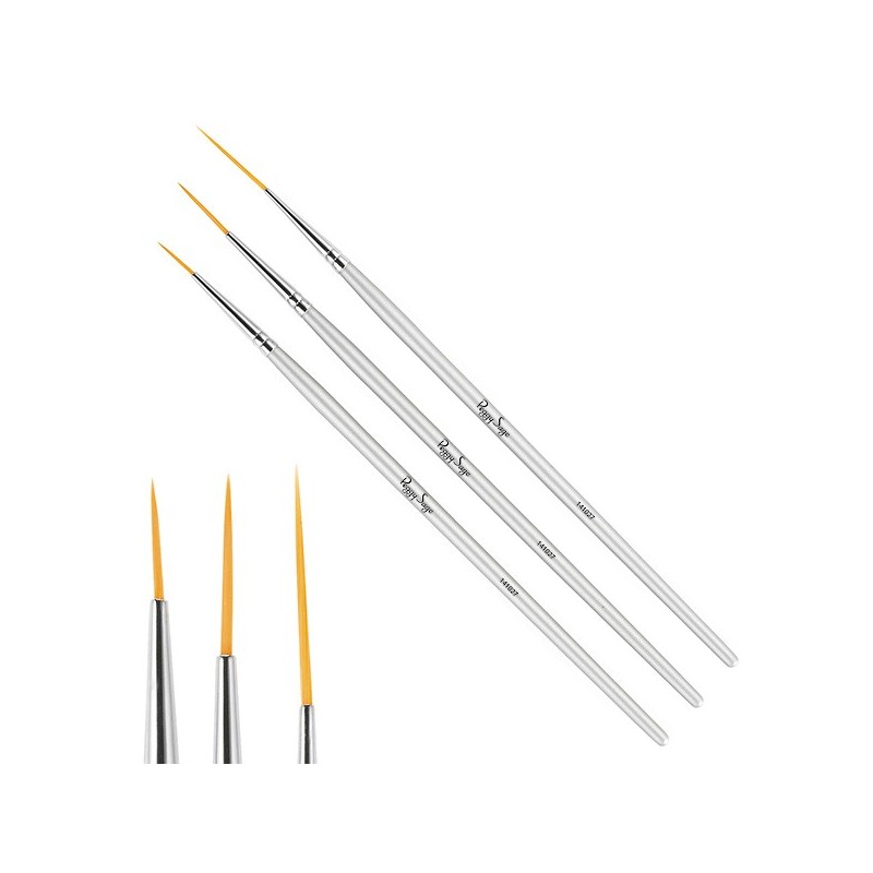 SET 3 PINCEAUX NAIL ART PRIX NET