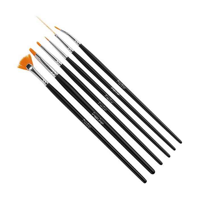 SET 6 PINCEAUX NAIL ART PRIX NET