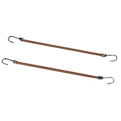 ELASTIQUES EFA CROCHETS MARRON X 12