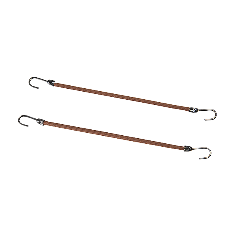 ELASTIQUES EFA CROCHETS MARRON X 12