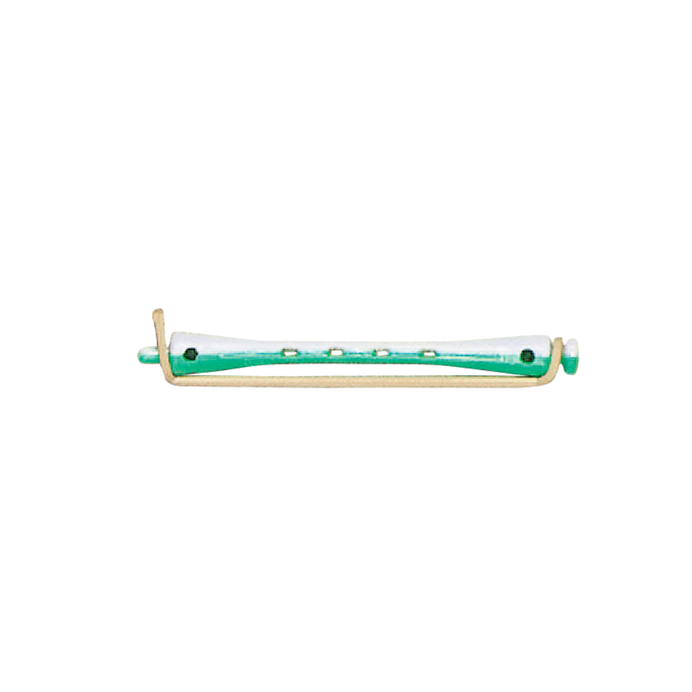 BIGOUDIS EFA LONGS VERT/BLANC  6 mm