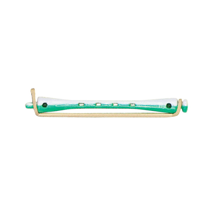BIGOUDIS EFA LONGS VERT/BLANC  6 mm
