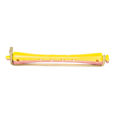 BIGOUDIS EFA LONGS JAUNE/ROSE  8 mm