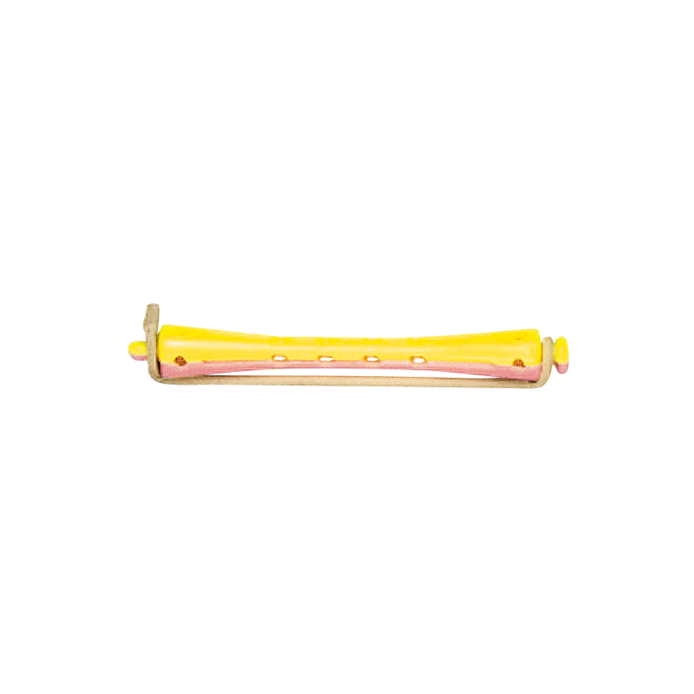 BIGOUDIS EFA LONGS JAUNE/ROSE  8 mm