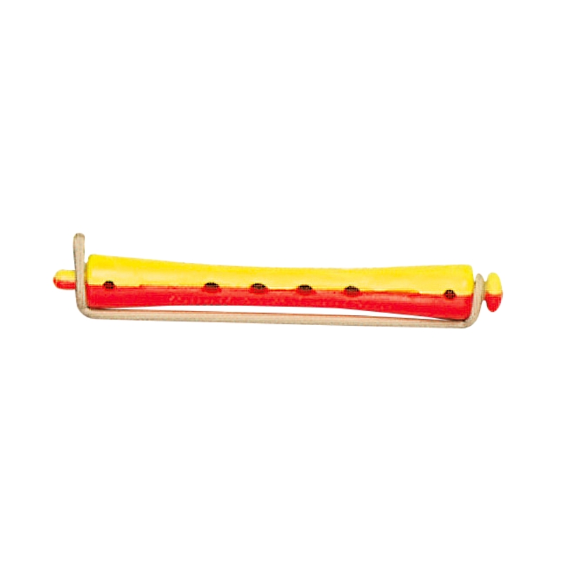 BIGOUDIS EFA LONGS JAUNE/ROUGE  9 mm