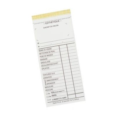 FICHES CAISSE ESTHETIQUE SANS N° 