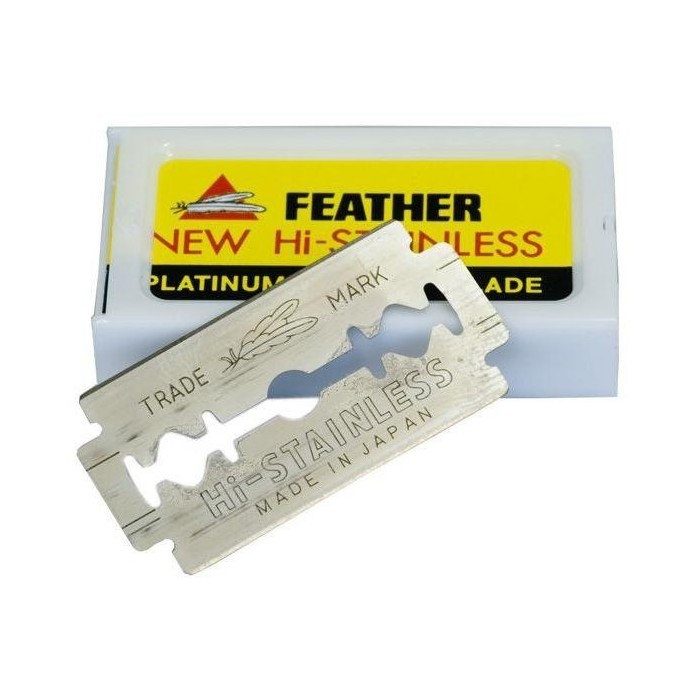 LAMES DOUBLE EDGE x 10 FEATHER