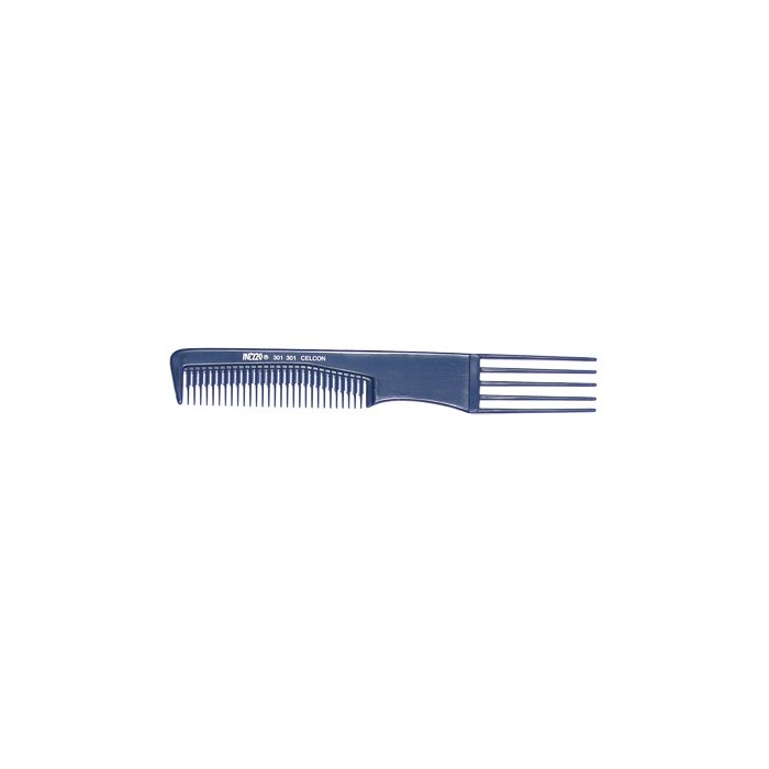 PEIGNE MEZZO BLEU FOURCHETTE PLAST
