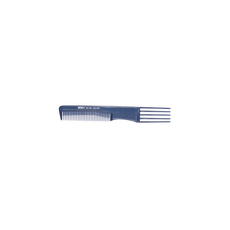 PEIGNE MEZZO BLEU FOURCHETTE PLAST