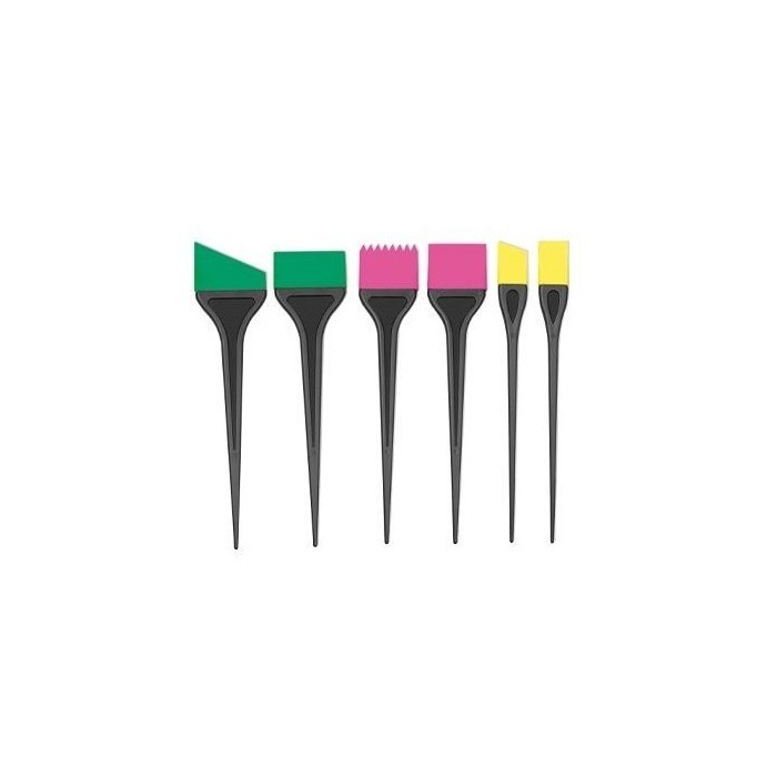 TROUSSE DE 6 PINCEAUX SILICONES COULEURS